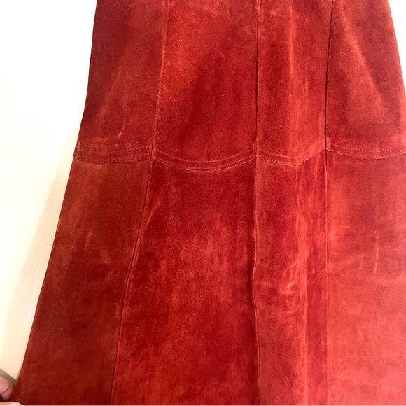Vintage Suede Western Midi Skirt - Picture 4 of 7